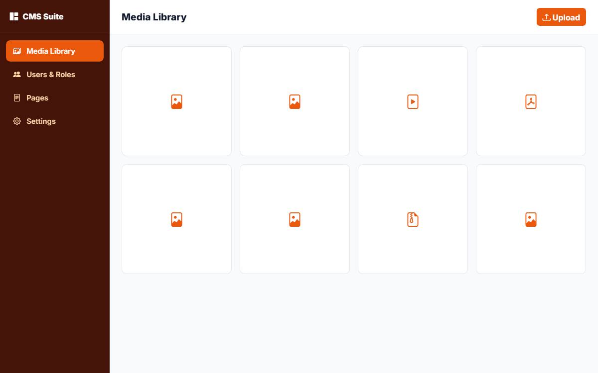 CMS Suite template preview