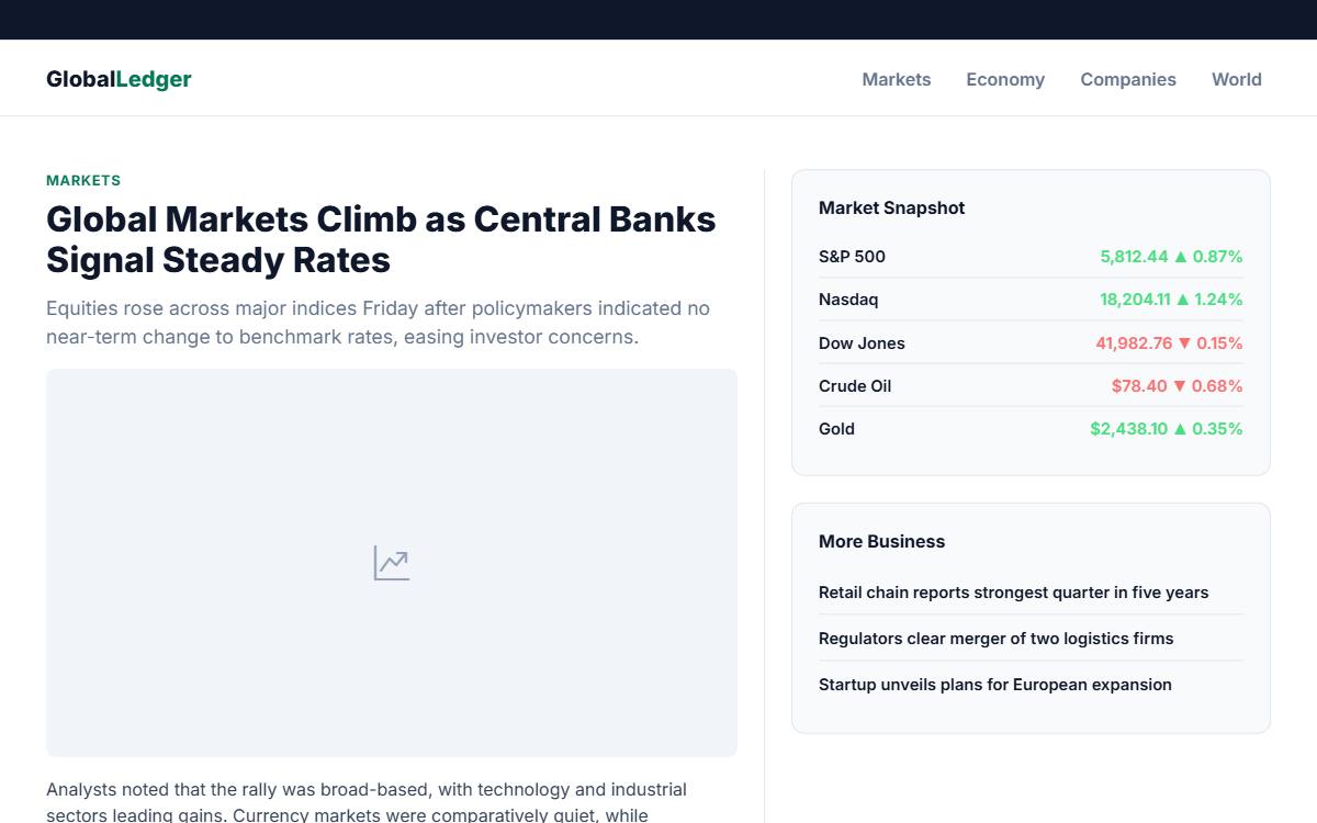Global Ledger template preview