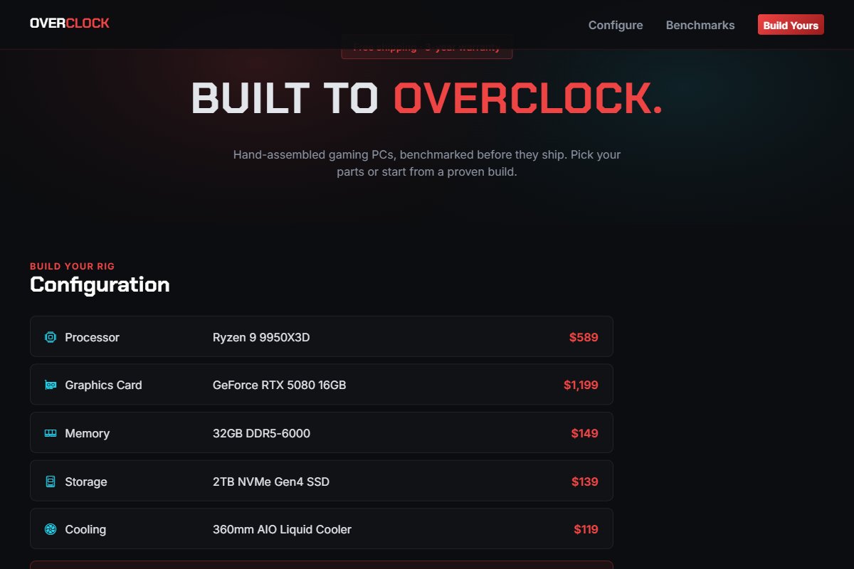 Overclock template preview