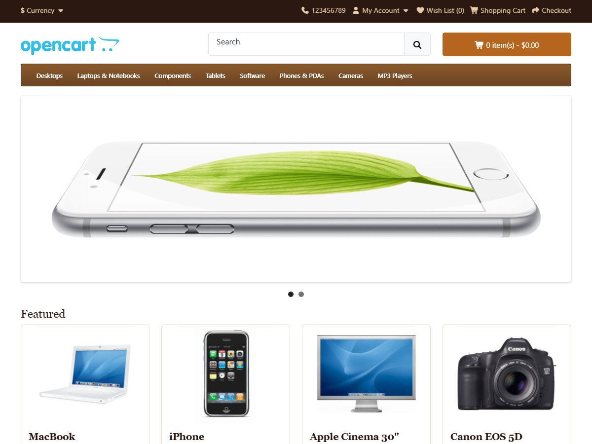 StringTheory OpenCart theme preview