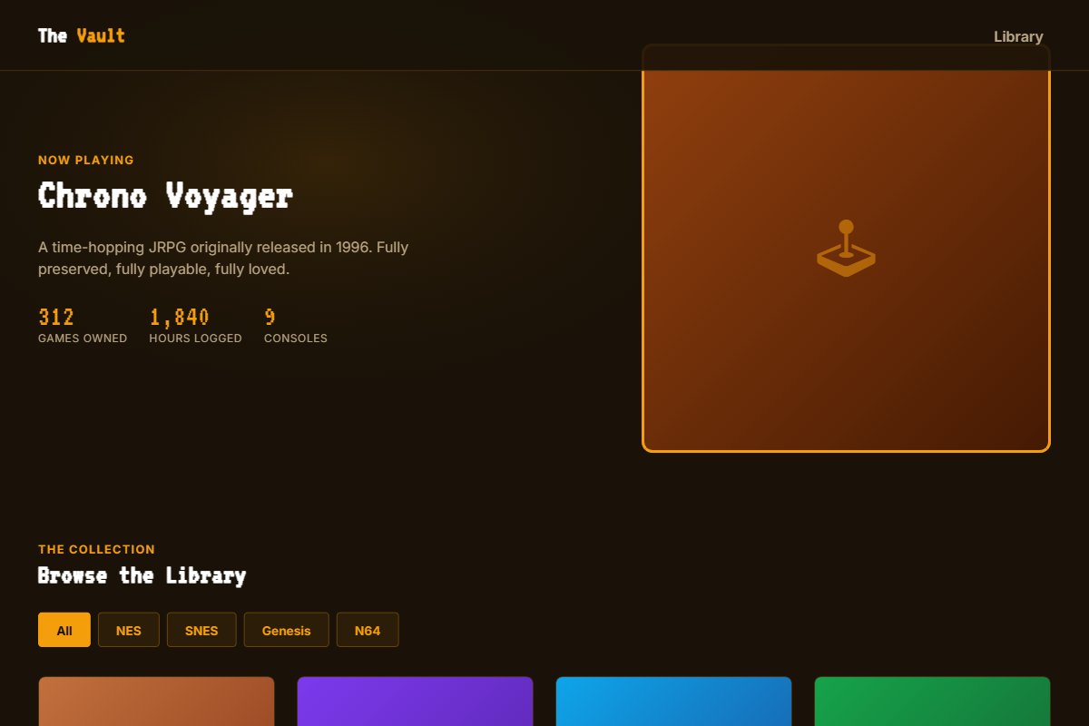 The Vault template preview
